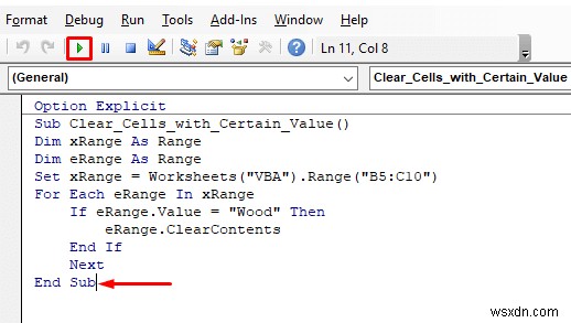 วิธีการล้างเซลล์ที่มีค่าบางอย่างใน Excel (2 วิธี)