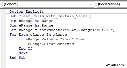 วิธีการล้างเซลล์ที่มีค่าบางอย่างใน Excel (2 วิธี)