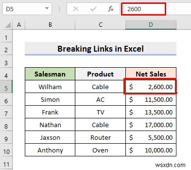 วิธีแบ่งลิงก์ใน Excel ก่อนเปิดไฟล์ (ด้วยขั้นตอนง่ายๆ)