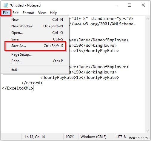 วิธีการบันทึกไฟล์ Excel เป็นการแมปข้อมูล XML (ด้วยขั้นตอนง่ายๆ)