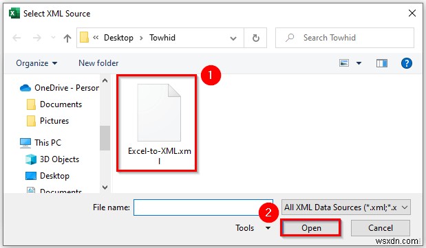 วิธีการบันทึกไฟล์ Excel เป็นการแมปข้อมูล XML (ด้วยขั้นตอนง่ายๆ)