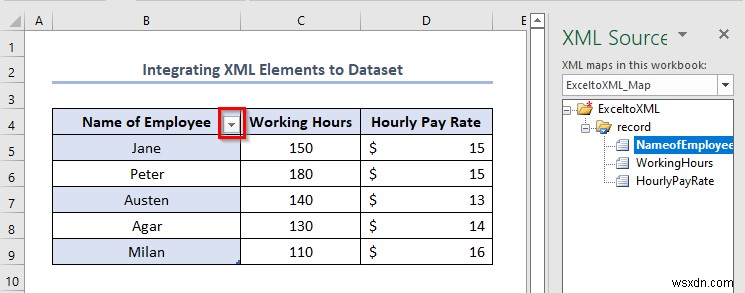 วิธีการบันทึกไฟล์ Excel เป็นการแมปข้อมูล XML (ด้วยขั้นตอนง่ายๆ)