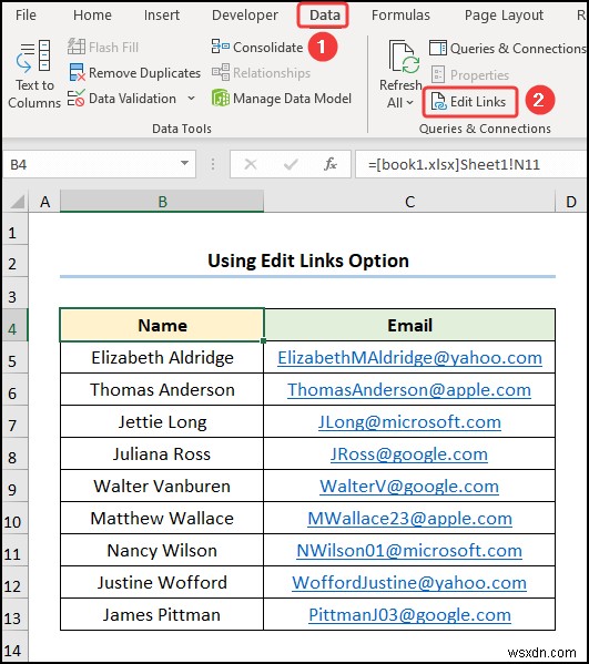 วิธีการลบลิงก์ที่ซ่อนอยู่ใน Excel (5 วิธีง่ายๆ)