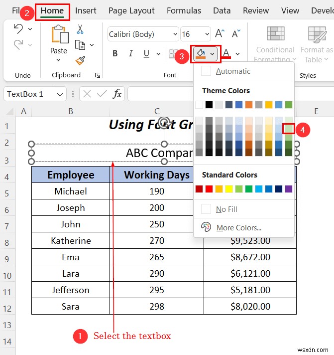 วิธีการเน้นข้อความในกล่องข้อความใน Excel (3 วิธีที่มีประโยชน์)