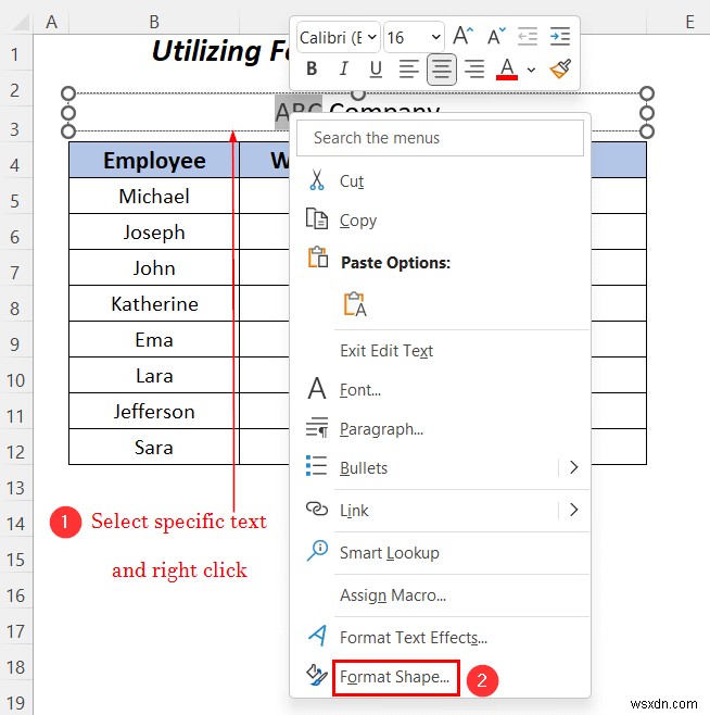 วิธีการเน้นข้อความในกล่องข้อความใน Excel (3 วิธีที่มีประโยชน์)