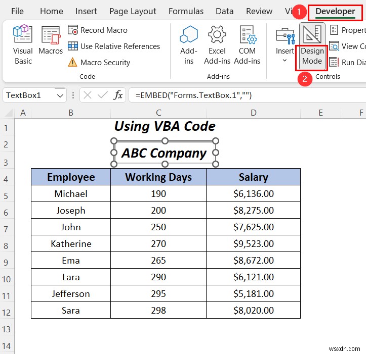 วิธีการเน้นข้อความในกล่องข้อความใน Excel (3 วิธีที่มีประโยชน์)