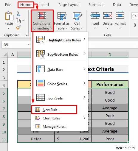 วิธีการเน้นทั้งแถวด้วยการจัดรูปแบบตามเงื่อนไขใน Excel