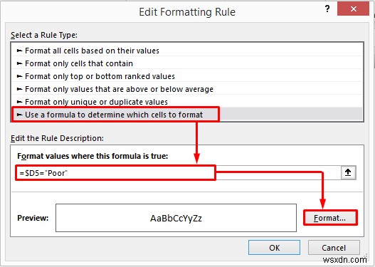 วิธีการเน้นทั้งแถวด้วยการจัดรูปแบบตามเงื่อนไขใน Excel