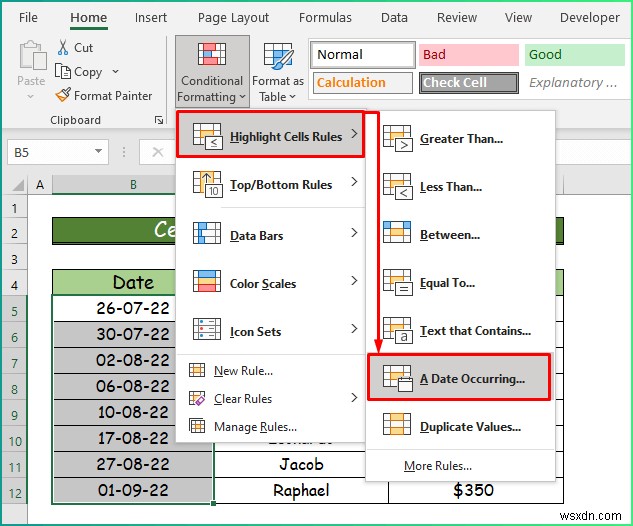 วิธีการใช้การจัดรูปแบบตามเงื่อนไขประเภทต่างๆ ใน ​​Excel