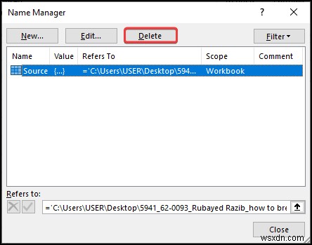 วิธีแบ่งลิงก์ใน Excel เมื่อไม่พบแหล่งที่มา (4 วิธี)