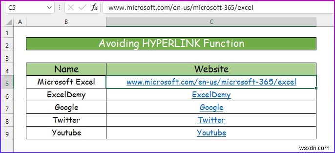 [แก้ไข]:ลบไฮเปอร์ลิงก์ที่ไม่แสดงใน Excel (2 โซลูชัน)