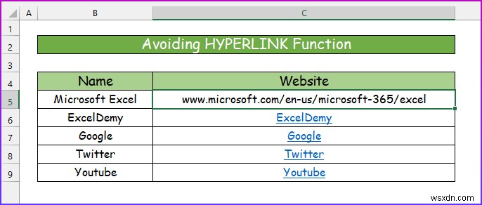 [แก้ไข]:ลบไฮเปอร์ลิงก์ที่ไม่แสดงใน Excel (2 โซลูชัน)