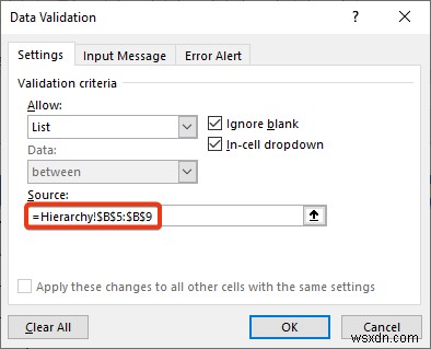 วิธีสร้างลำดับชั้นของเมืองและรหัสไปรษณีย์ใน Excel