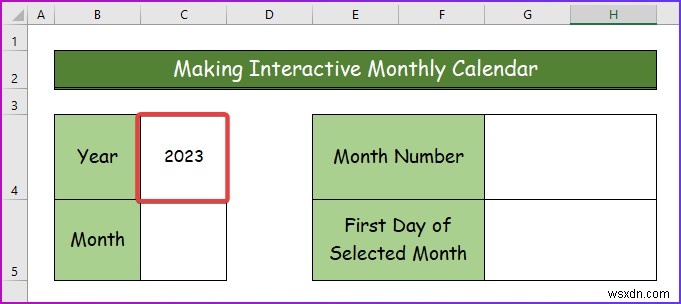 วิธีการสร้างปฏิทินเชิงโต้ตอบใน Excel (2 วิธีง่ายๆ)