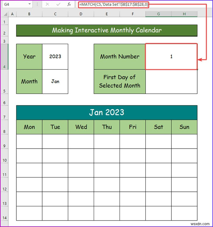 วิธีการสร้างปฏิทินเชิงโต้ตอบใน Excel (2 วิธีง่ายๆ)