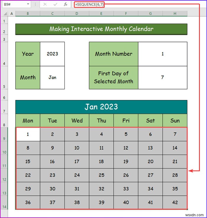 วิธีการสร้างปฏิทินเชิงโต้ตอบใน Excel (2 วิธีง่ายๆ)