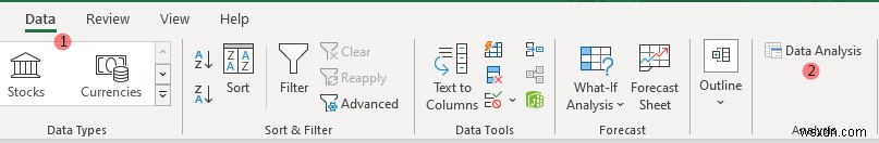 วิธีการติดตั้งการวิเคราะห์ข้อมูลใน Excel