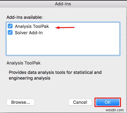 วิธีการติดตั้งการวิเคราะห์ข้อมูลใน Excel