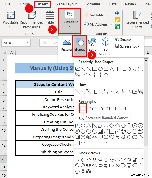 วิธีสร้างแผนที่ความคิดจากข้อมูลใน Excel (2 วิธีทั่วไป)