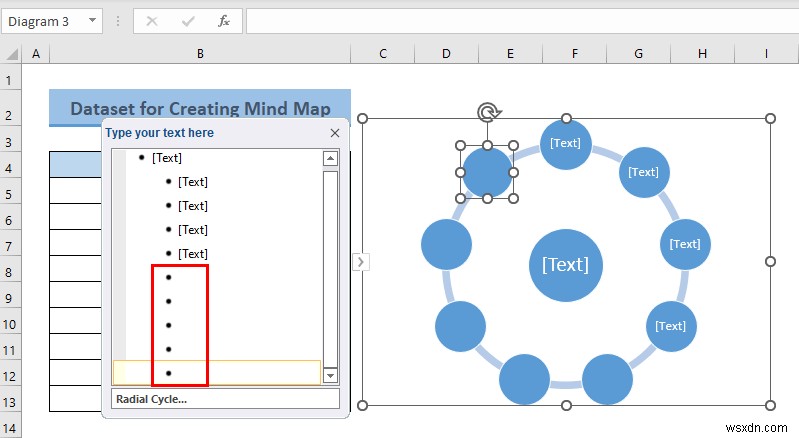 วิธีสร้างแผนที่ความคิดจากข้อมูลใน Excel (2 วิธีทั่วไป)