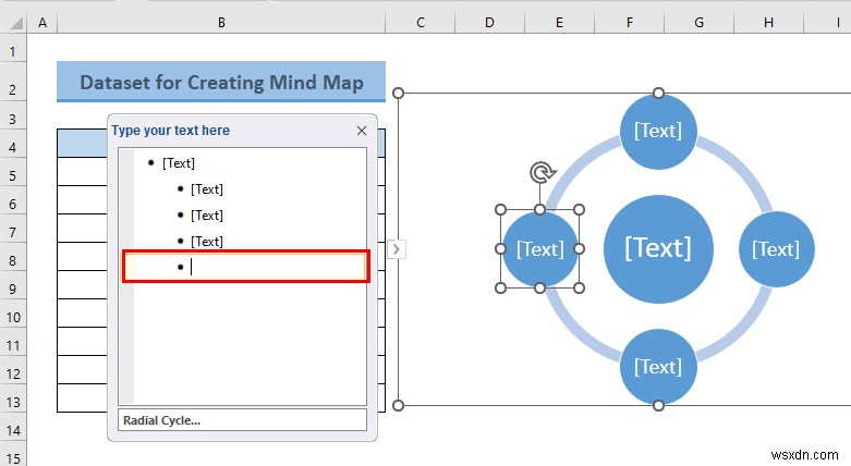 วิธีสร้างแผนที่ความคิดจากข้อมูลใน Excel (2 วิธีทั่วไป)