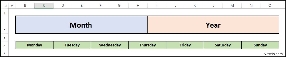 วิธีการสร้างปฏิทินเปล่าใน Excel (ดาวน์โหลดเทมเพลตฟรี)