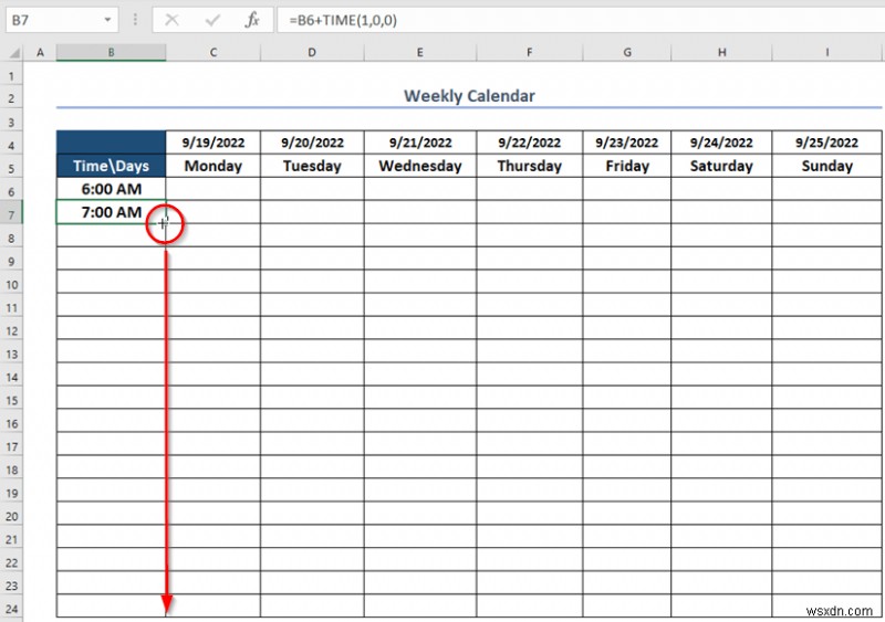 วิธีสร้างปฏิทินรายสัปดาห์ใน Excel (3 วิธีที่เหมาะสม)