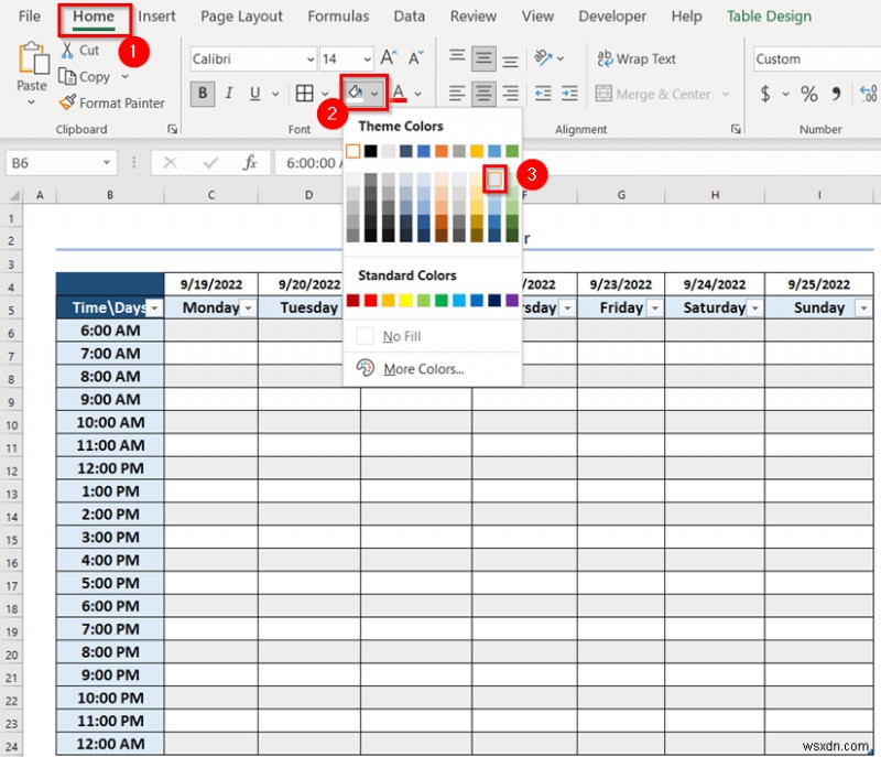 วิธีสร้างปฏิทินรายสัปดาห์ใน Excel (3 วิธีที่เหมาะสม)