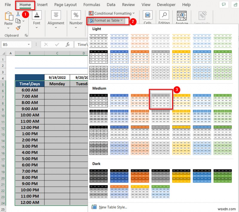 วิธีสร้างปฏิทินรายสัปดาห์ใน Excel (3 วิธีที่เหมาะสม)