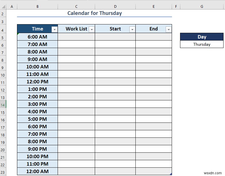 วิธีสร้างปฏิทินรายสัปดาห์ใน Excel (3 วิธีที่เหมาะสม)