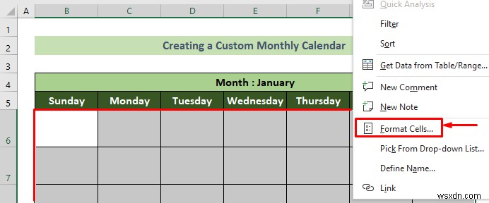 วิธีสร้างปฏิทินรายเดือนใน Excel (3 วิธีที่มีประสิทธิภาพ)