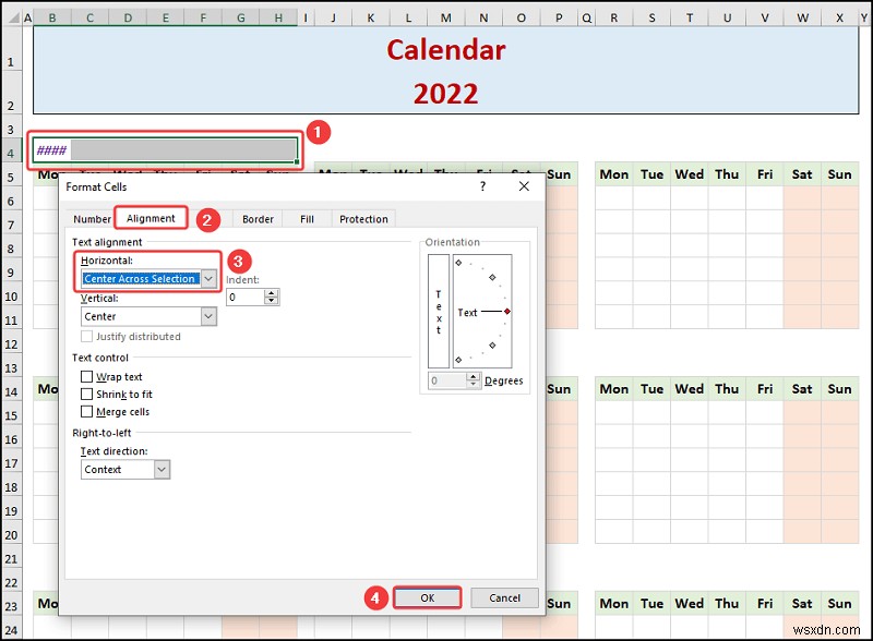 วิธีสร้างปฏิทินรายปีใน Excel (ด้วยขั้นตอนง่ายๆ)