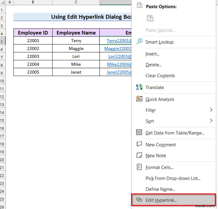 วิธีลบลิงก์อีเมลใน Excel (7 วิธีด่วน)