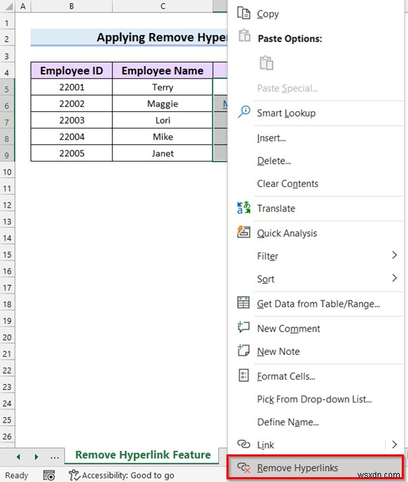 วิธีลบลิงก์อีเมลใน Excel (7 วิธีด่วน)