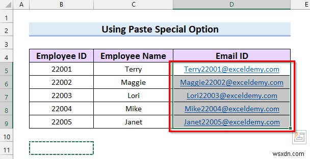 วิธีลบลิงก์อีเมลใน Excel (7 วิธีด่วน)