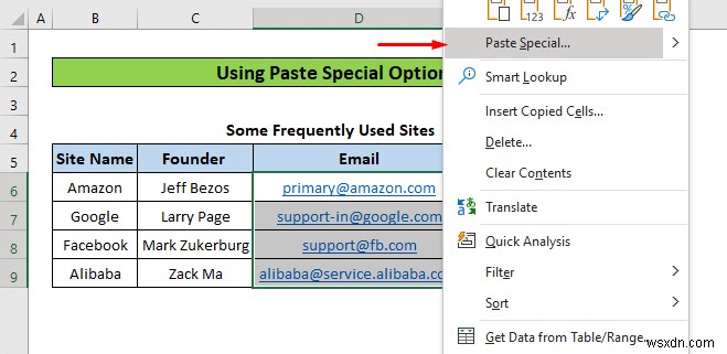 วิธีการลบไฮเปอร์ลิงก์ทั้งหมดใน Excel (5 วิธี)