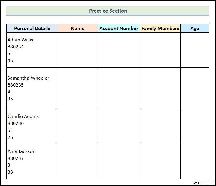 วิธีใช้คุณลักษณะข้อความเป็นคอลัมน์พร้อม Carriage Return ใน Excel