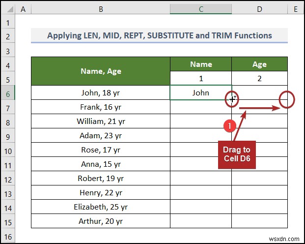 วิธีการแปลงข้อความเป็นคอลัมน์โดยไม่ต้องเขียนทับใน Excel