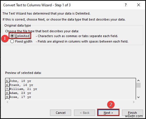 วิธีการแปลงข้อความเป็นคอลัมน์โดยไม่ต้องเขียนทับใน Excel