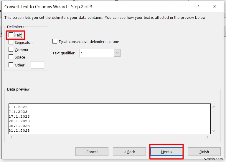 วิธีใช้ข้อความเป็นคอลัมน์ใน Excel สำหรับวันที่ (ด้วยขั้นตอนง่ายๆ)