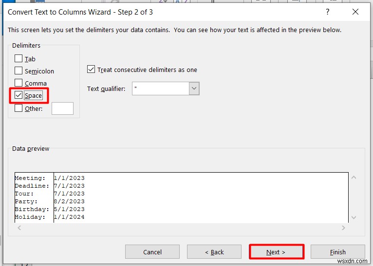 วิธีใช้ข้อความเป็นคอลัมน์ใน Excel สำหรับวันที่ (ด้วยขั้นตอนง่ายๆ)