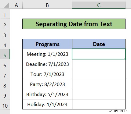 วิธีใช้ข้อความเป็นคอลัมน์ใน Excel สำหรับวันที่ (ด้วยขั้นตอนง่ายๆ)