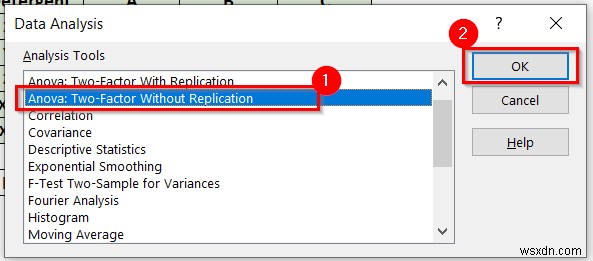 ANOVA การออกแบบบล็อกแบบสุ่มใน Excel (พร้อมขั้นตอนง่ายๆ)