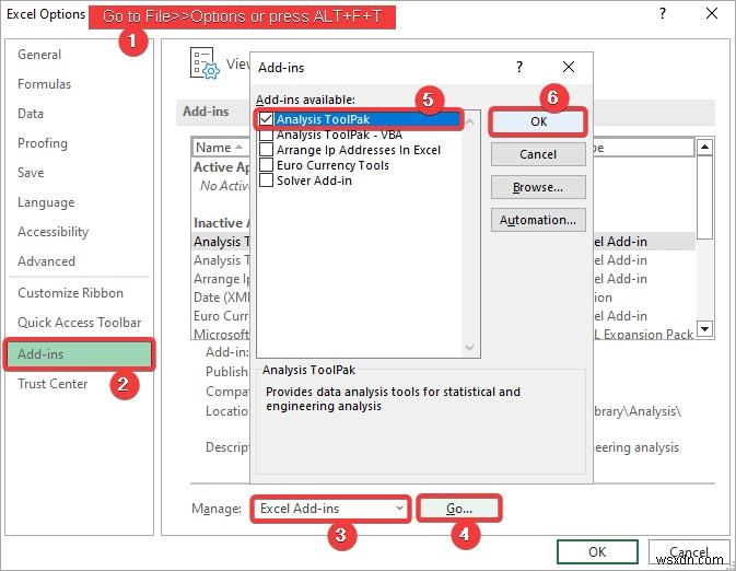 วิธีการถดถอยใน Excel และการตีความ ANOVA