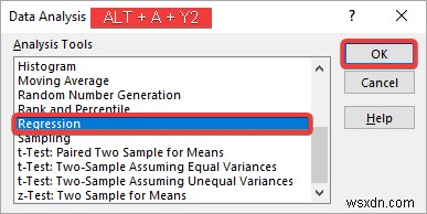 วิธีการถดถอยใน Excel และการตีความ ANOVA