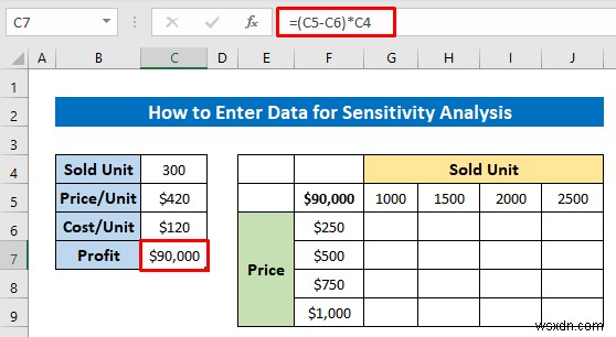 วิธีการป้อนข้อมูลสำหรับการวิเคราะห์ใน Excel (2 วิธีง่ายๆ)