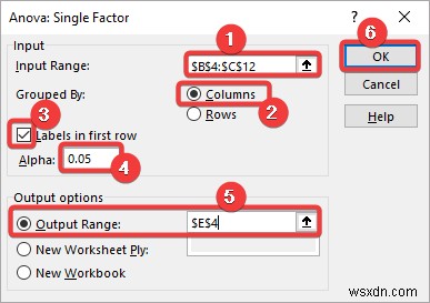 วิธีการสร้างตาราง ANOVA ใน Excel (3 วิธีที่เหมาะสม)