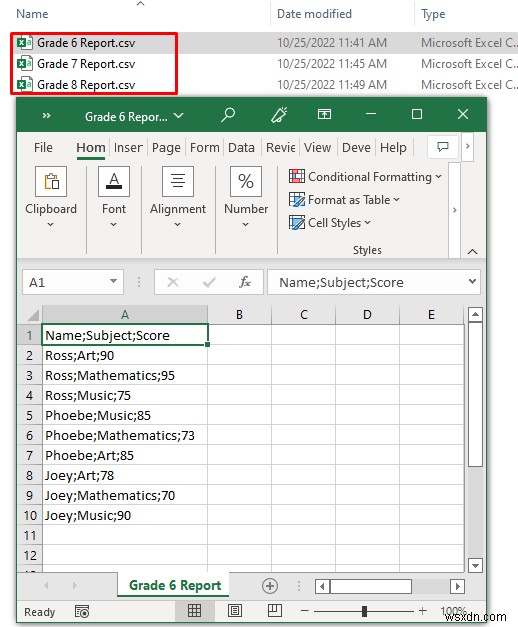 ผสานไฟล์ CSV ลงในหลายแผ่นใน Excel (ด้วยขั้นตอนง่ายๆ)