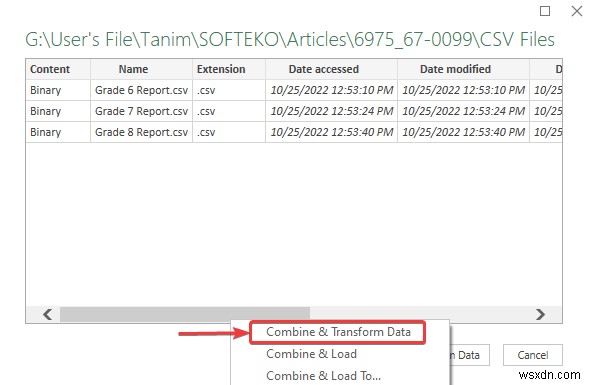 ผสานไฟล์ CSV ลงในหลายแผ่นใน Excel (ด้วยขั้นตอนง่ายๆ)