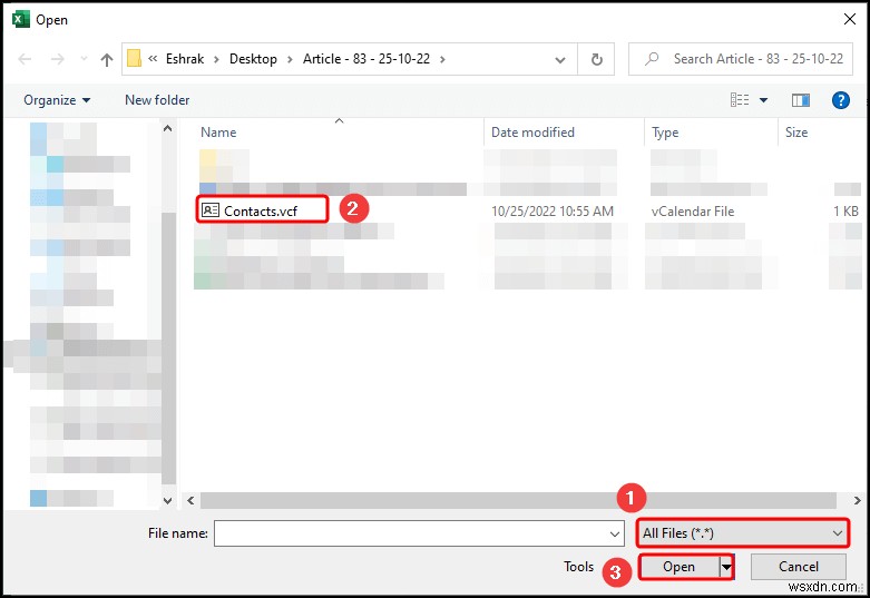 วิธีแก้ไขไฟล์ VCF ใน Excel (ด้วยขั้นตอนง่ายๆ)